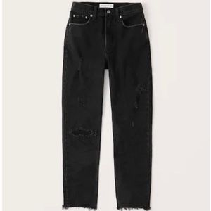 abercrombie mom high rise jean